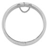 Lex & Lu Sterling Silver 20mm Bangle Bracelet 7'' - 2 - Lex & Lu