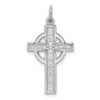 Lex & Lu 14k White Gold Celtic Cross Charm LAL74834 - Lex & Lu