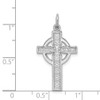 Lex & Lu 14k White Gold Celtic Cross Charm LAL74834 - 3 - Lex & Lu