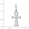 Lex & Lu 14k White Gold Ankh Cross Pendant LAL75080 - 4 - Lex & Lu