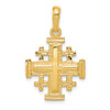 Lex & Lu 14k Yellow Gold Jerusalem Cross Pendant LAL75084 - Lex & Lu