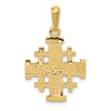 Lex & Lu 14k Yellow Gold Jerusalem Cross Pendant LAL75084 - 4 - Lex & Lu