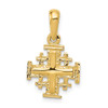 Lex & Lu 14k Yellow Gold Jerusalem Cross Charm - Lex & Lu