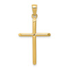 Lex & Lu 14k Yellow Gold Polished Cross Pendant LAL75087 - Lex & Lu