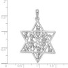 Lex & Lu 14k White Gold 12 Tribes Star of David Pendant - 3 - Lex & Lu