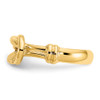 Lex & Lu 14k Yellow Gold Love Knot Toe Ring - 4 - Lex & Lu