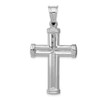 Lex & Lu 14k White Gold Reversible Crucifix /Cross Pendant LAL75246 - 4 - Lex & Lu