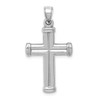 Lex & Lu 14k White Gold Reversible Crucifix /Cross Pendant LAL75251 - 4 - Lex & Lu