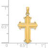 Lex & Lu 14k Yellow Gold Passion Cross Pendant LAL75346 - 3 - Lex & Lu