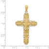 Lex & Lu 14k Yellow Gold INRI Crucifix Pendant LAL75365 - 3 - Lex & Lu