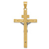 Lex & Lu 14k Two-tone Gold INRI Crucifix Pendant LAL75369 - 4 - Lex & Lu