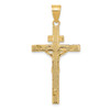 Lex & Lu 14k Two-tone Gold INRI Crucifix Pendant LAL75370 - 4 - Lex & Lu