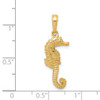 Lex & Lu 14k Yellow Gold Seahorse Pendant LAL75524 - 3 - Lex & Lu