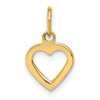 Lex & Lu 14k Yellow Gold Heart Charm LAL75659 - Lex & Lu