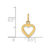 Lex & Lu 14k Yellow Gold Heart Charm LAL75659 - 3 - Lex & Lu