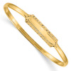 Lex & Lu 14k Yellow Gold Slip-on 5.5 ID Bangle Bracelet - Lex & Lu