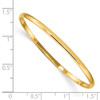Lex & Lu 14k Yellow Gold Slip-on 5.5 Bangle Bracelet - 3 - Lex & Lu