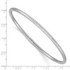 Lex & Lu 14k Yellow Gold 3mm D/C Slip-on Bangle - 3 - Lex & Lu