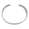 Lex & Lu 14k White Gold 18.5mm Polished Bangle - 2 - Lex & Lu