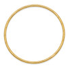 Lex & Lu 14k Yellow Gold 2.5mm Grooved Slip-on Bangle - 2 - Lex & Lu