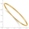 Lex & Lu 14k Yellow Gold 2.5mm Grooved Slip-on Bangle - 3 - Lex & Lu