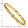 Lex & Lu 14k Yellow Gold Polished Twisted Bangle - 3 - Lex & Lu