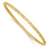 Lex & Lu 14k Yellow Gold D/C Slip on Bangle - Lex & Lu