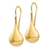 Lex & Lu 14k Yellow Gold Polished Abstract Wire Earrings - 2 - Lex & Lu