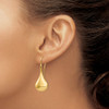 Lex & Lu 14k Yellow Gold Polished Abstract Wire Earrings - 3 - Lex & Lu