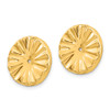 Lex & Lu 14k Yellow Gold Polished Sunburst Earrings Jackets - 2 - Lex & Lu