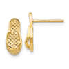 Lex & Lu 14k Yellow Gold Flip Flop Earrings - Lex & Lu