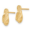 Lex & Lu 14k Yellow Gold Flip Flop Earrings - 2 - Lex & Lu