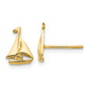 Lex & Lu 14k Yellow Gold Sail Boat Earrings - Lex & Lu