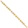 Lex & Lu 14k Yellow Gold Seashell Theme Bracelet LAL76083 - 2 - Lex & Lu