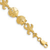 Lex & Lu 14k Yellow Gold Seashell Theme Bracelet LAL76084 - Lex & Lu