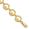 Lex & Lu 14k Yellow Gold Claddagh Bracelet 7'' - Lex & Lu