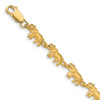Lex & Lu 14k Yellow Gold Elephant Bracelet LAL76094 - Lex & Lu