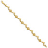 Lex & Lu 14k Yellow Gold Dolphin and Shell Bracelet - 2 - Lex & Lu