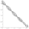 Lex & Lu 14k White Gold D/C Bracelet - 4 - Lex & Lu