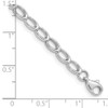 Lex & Lu 14k White Gold Polished Open Link Bracelet - 5 - Lex & Lu