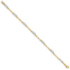 Lex & Lu 14k Two-tone Gold Fancy Link Bracelet LAL76160 - 2 - Lex & Lu