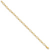 Lex & Lu 14k Yellow Gold Religious Icthus (Fish) Bracelet - 2 - Lex & Lu