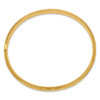 Lex & Lu 14k Yellow Gold 4/16 Oversize Florentine Engraved Hinged Bangle Bracelet - 2 - Lex & Lu