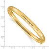 Lex & Lu 14k Yellow Gold 4/16 Oversize Florentine Engraved Hinged Bangle Bracelet - 3 - Lex & Lu