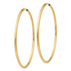 Lex & Lu 14k Yellow Gold Polished Round Endless 2mm Hoop Earrings LAL76916 - 2 - Lex & Lu