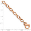 Lex & Lu 14k Rose Gold 5.0mm Fancy Link Bracelet 8.5'' - 3 - Lex & Lu