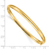 Lex & Lu 14k Yellow Gold 3/16 Oversize High Polished Hinged Bangle Bracelet - 3 - Lex & Lu