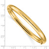 Lex & Lu 14k Yellow Gold 4/16 High Polished Hinged Bangle Bracelet - 3 - Lex & Lu