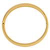 Lex & Lu 14k Yellow Gold 7/16 Oversize High Polished Hinged Bangle Bracelet - 2 - Lex & Lu