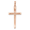 Lex & Lu 14k Rose Gold Cross Pendant LAL76987 - 4 - Lex & Lu